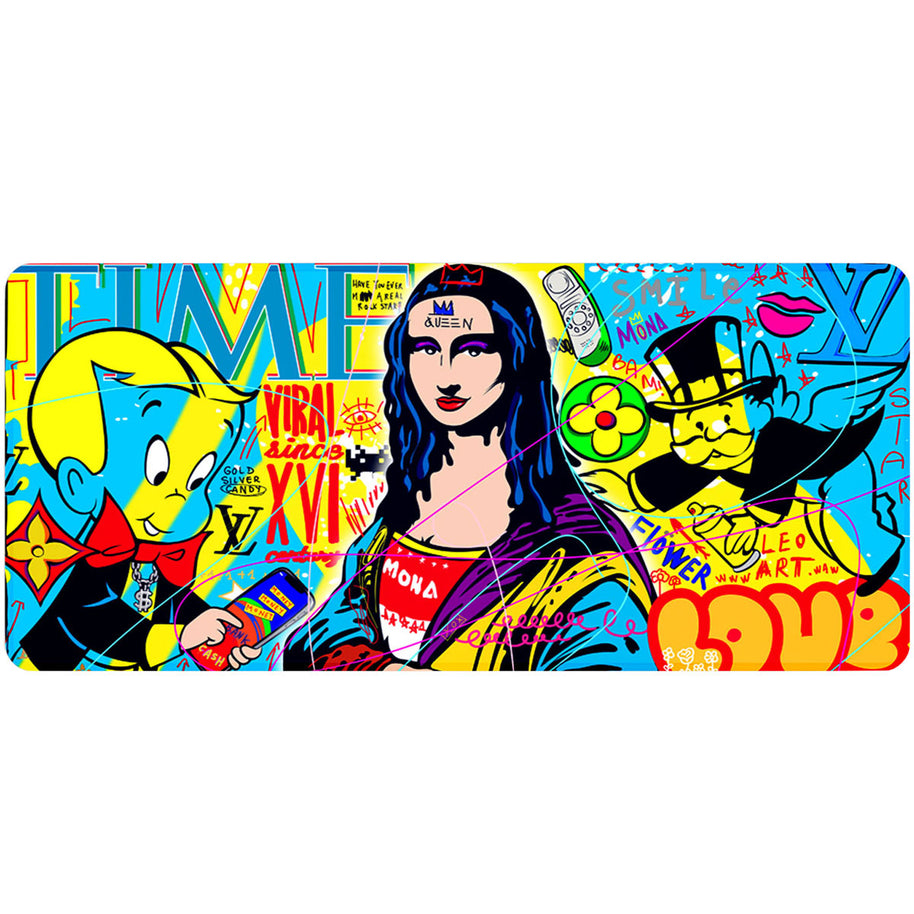 LISA THE QUEEN - Popart Design - XXL Gaming Mauspad