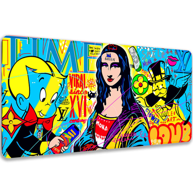 LISA THE QUEEN - Popart Design - XXL Gaming Mauspad