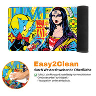 LISA THE QUEEN - Popart Design - XXL Gaming Mauspad