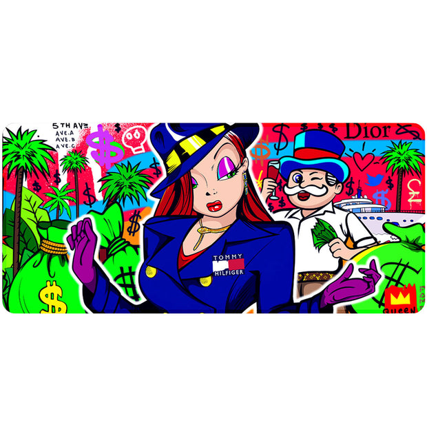 CLASSY QUEEN - Popart Design - XXL Gaming Mauspad
