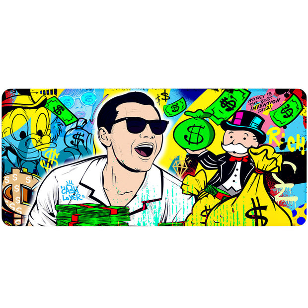 MONEY IS THE BEST INVENTION - Popart Design - XXL Gaming Mauspad