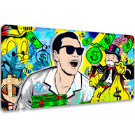 MONEY IS THE BEST INVENTION - Popart Design - XXL Gaming Mauspad