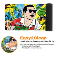 MONEY IS THE BEST INVENTION - Popart Design - XXL Gaming Mauspad