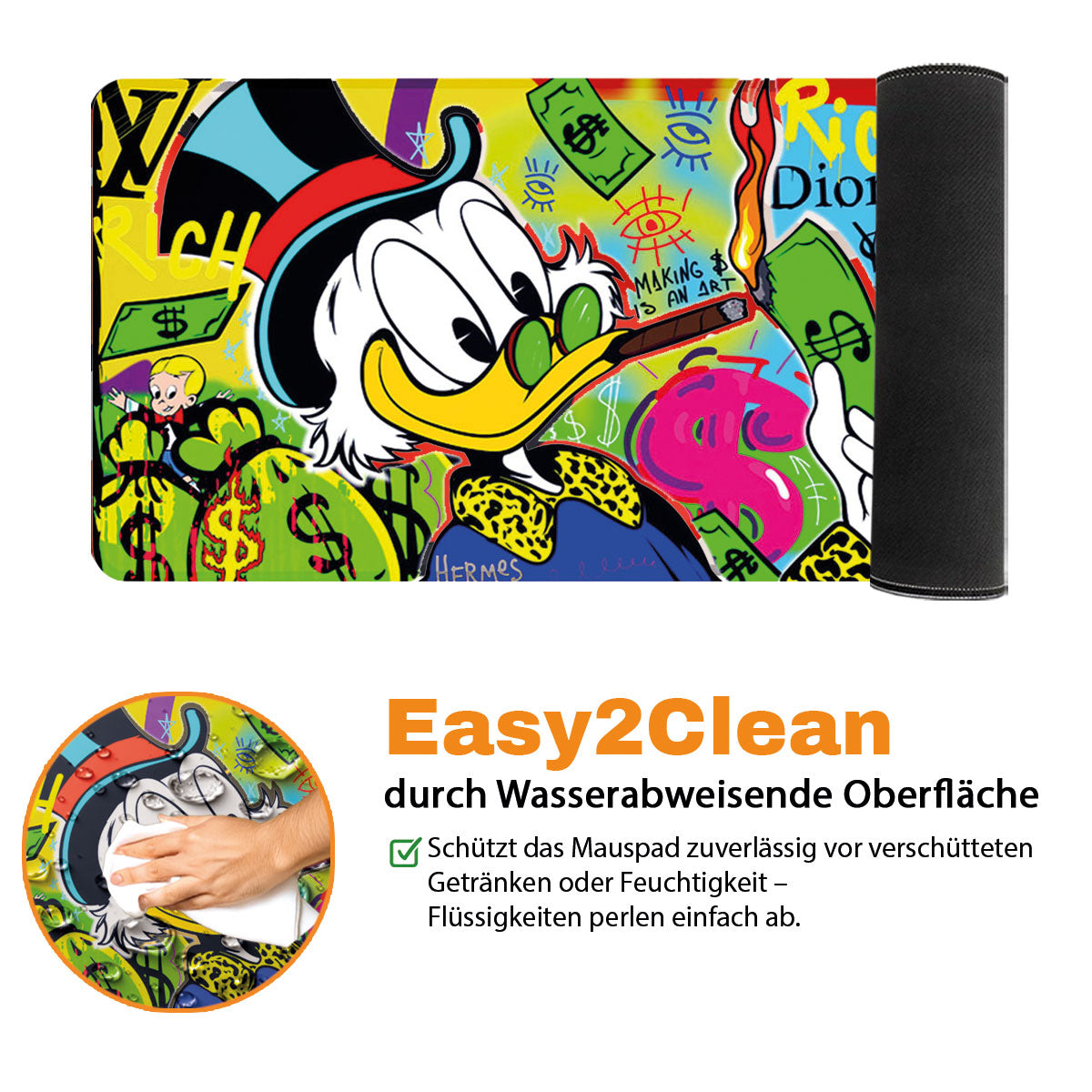 GIVE ME THE LIGHTER - Popart Design - XXL Gaming Mauspad