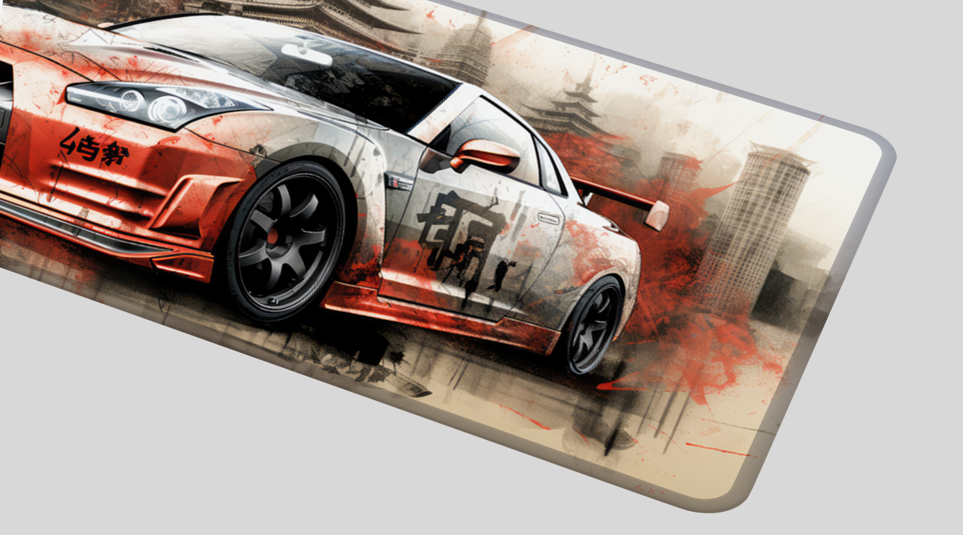 GTR Orange China - Car Design - XXL Gaming Mauspad