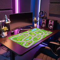 Kinder Strassenteppich Spielteppich Green - XXL Gaming Mauspad