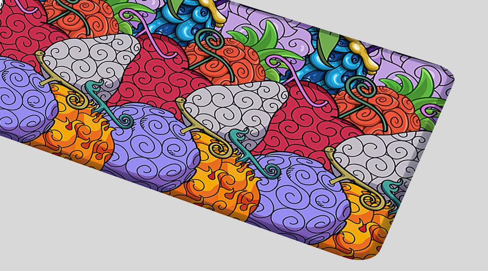 MIXED FRUIT PATTERN - Anime Design - XXL Gaming Mauspad