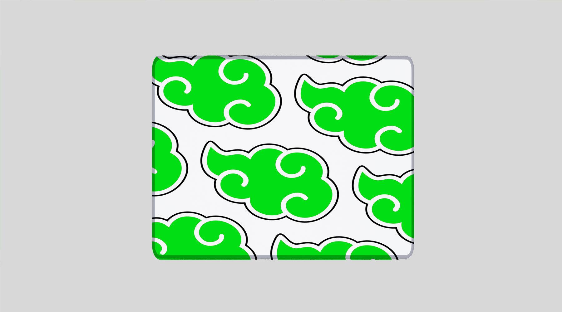 GREEN CLOUD - Anime Design - XXL Gaming Mauspad