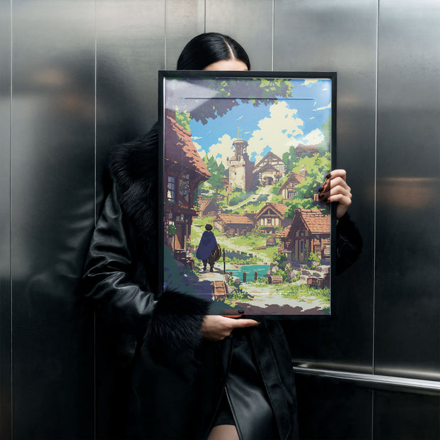 PIXEL VILLAGE - Deskyou Poster