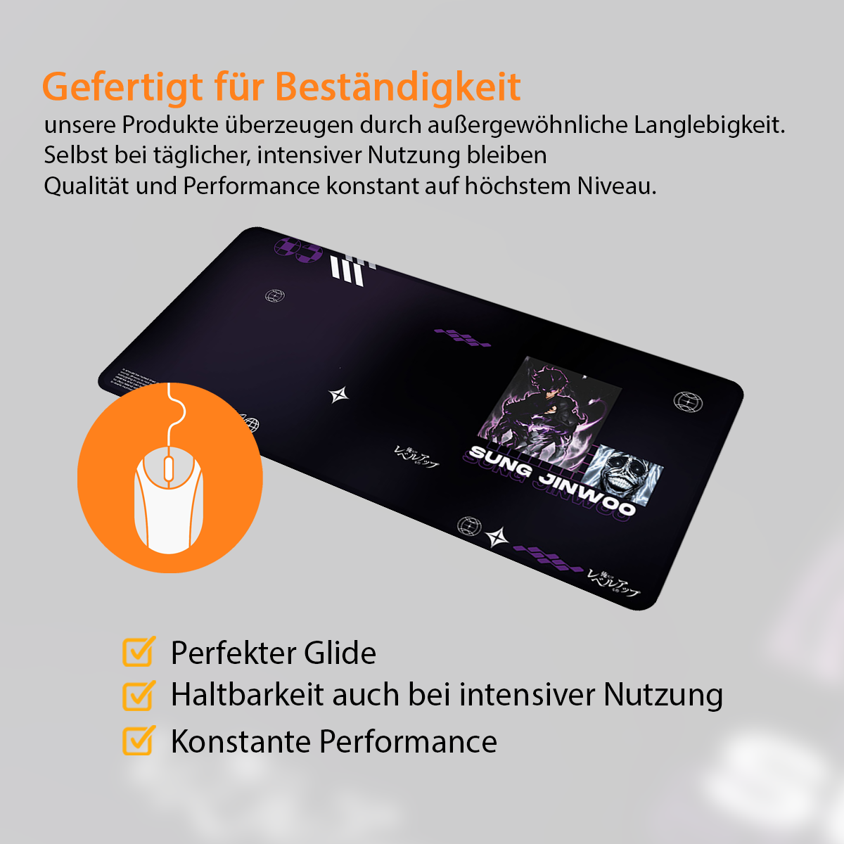 JINWOO - Anime Design - XXL Gaming Mauspad