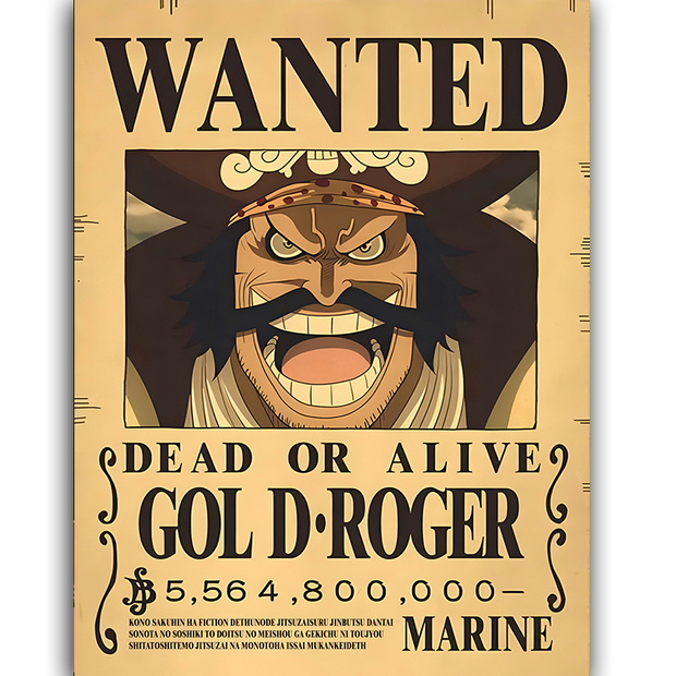 WANTED ROGER - Bilderfolie für LED Rahmen