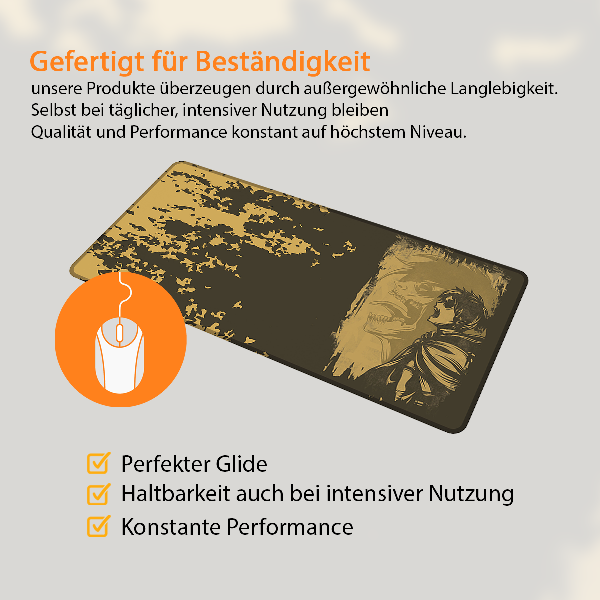 TITAN SCREAM - Anime Design - XXL Gaming Mauspad