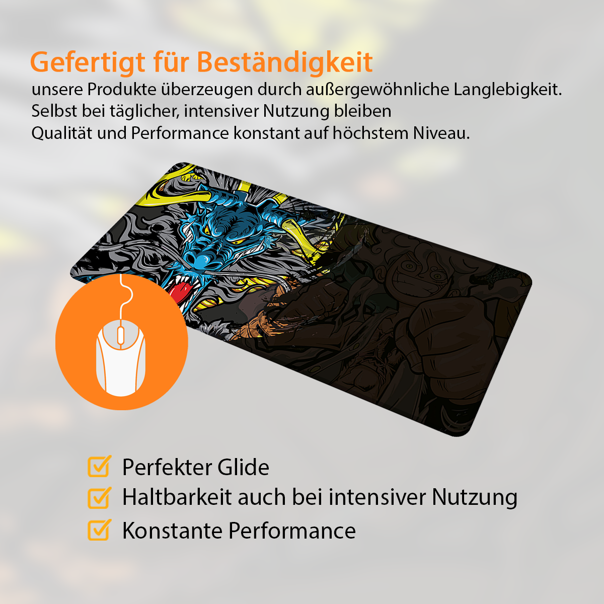 DRAGON EMPORER - Anime Design - XXL Gaming Mauspad