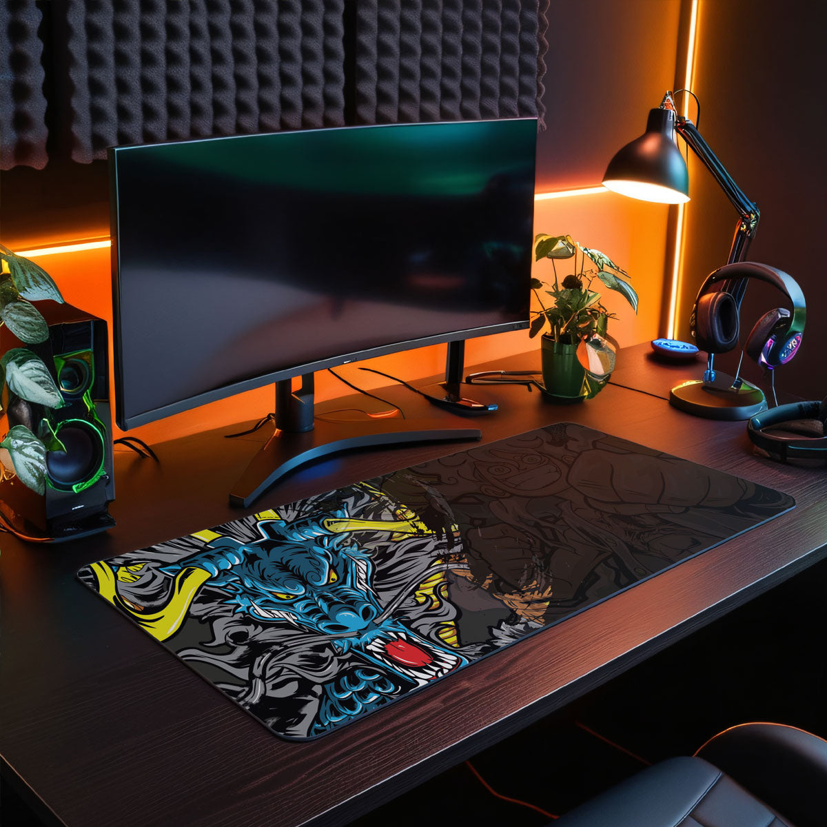 DRAGON EMPORER - Anime Design - XXL Gaming Mauspad