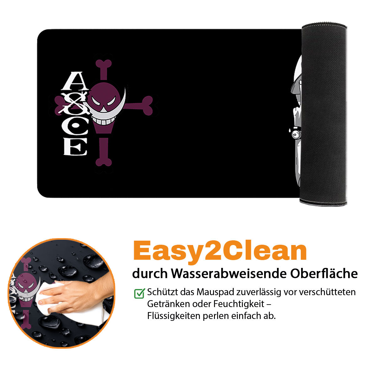 FIRE FIST - Anime Design - XXL Gaming Mauspad