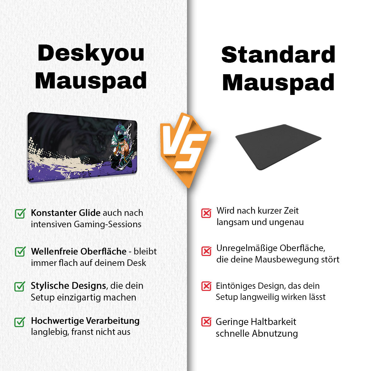 KING OF HELL - Anime Design - XXL Gaming Mauspad