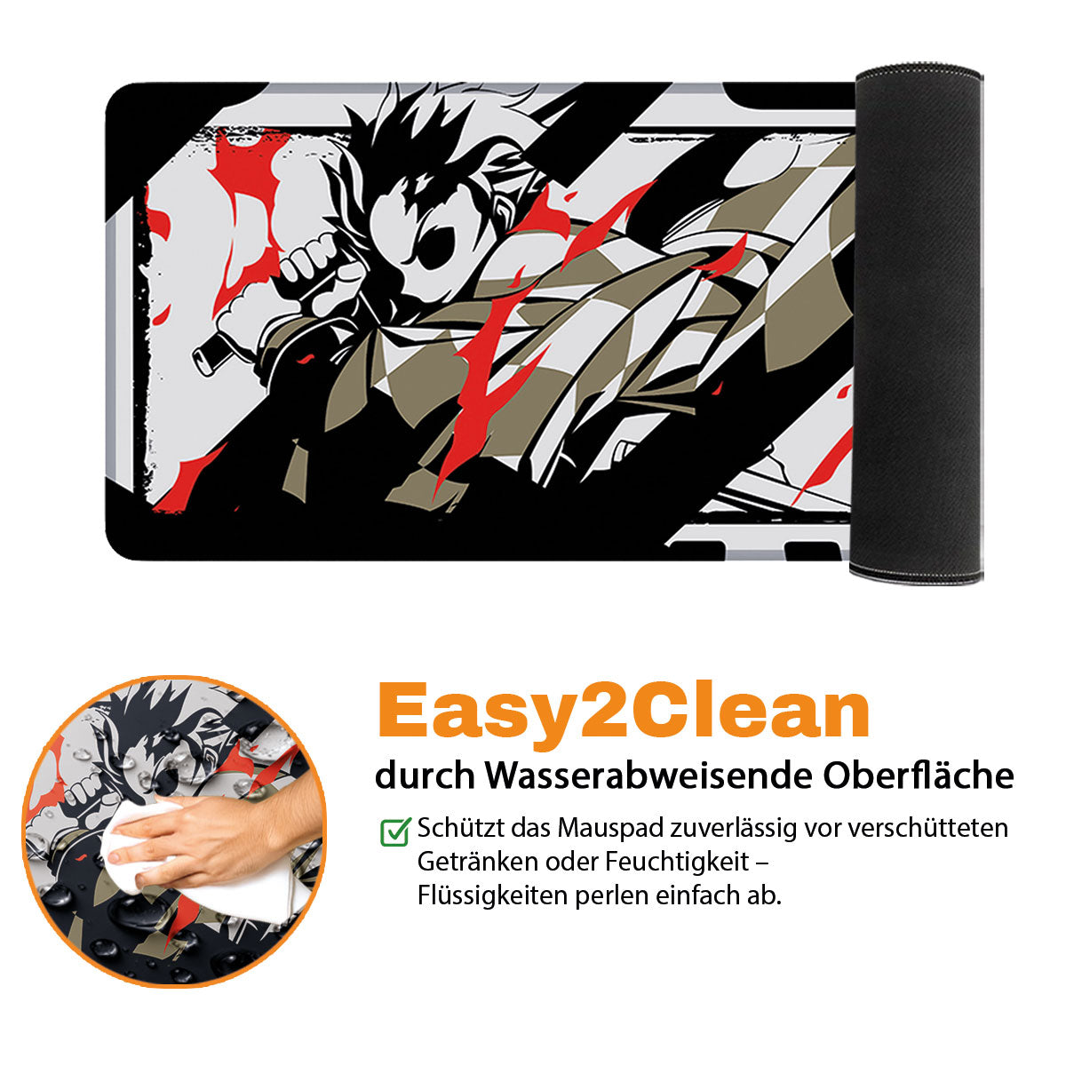 FLAME DANCE - Anime Design - XXL Gaming Mauspad