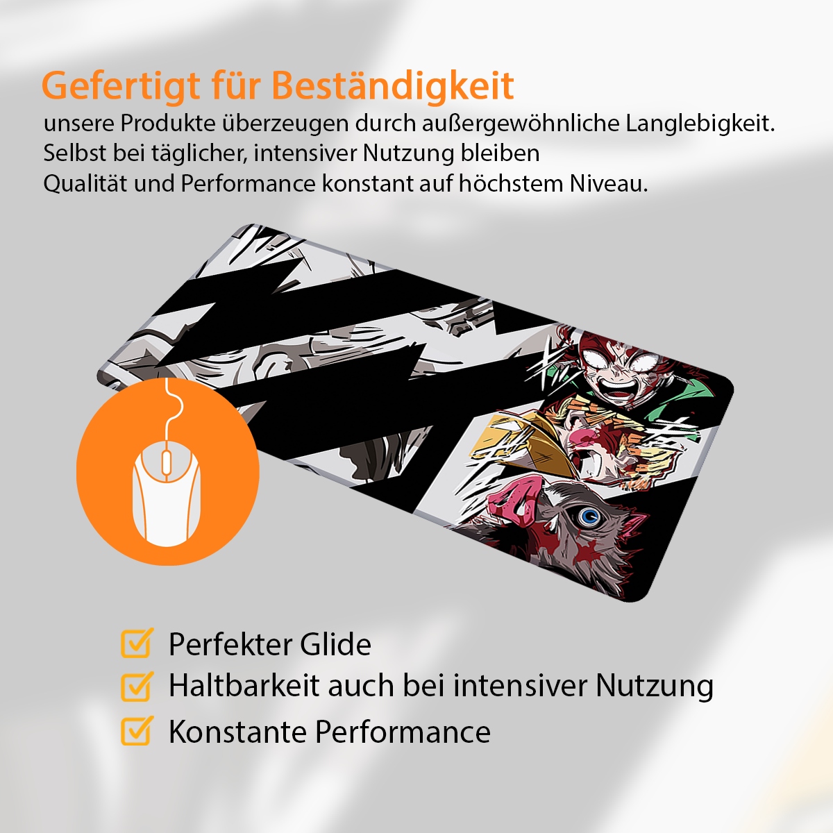 FUTURE HASHIRA - Anime Design - XXL Gaming Mauspad