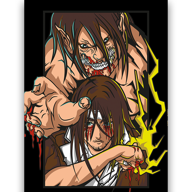 ATTACK TITAN - Bilderfolie für LED Rahmen