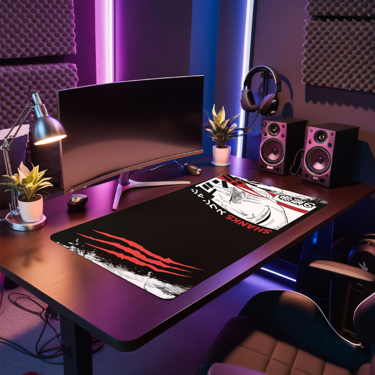 RED HAIR - Anime Design - XXL Gaming Mauspad