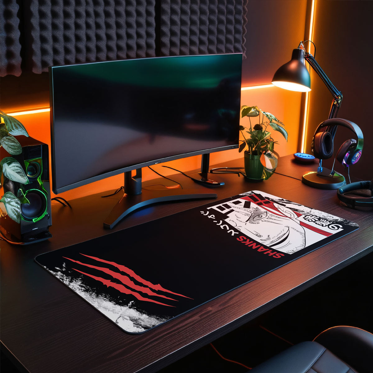 RED HAIR - Anime Design - XXL Gaming Mauspad