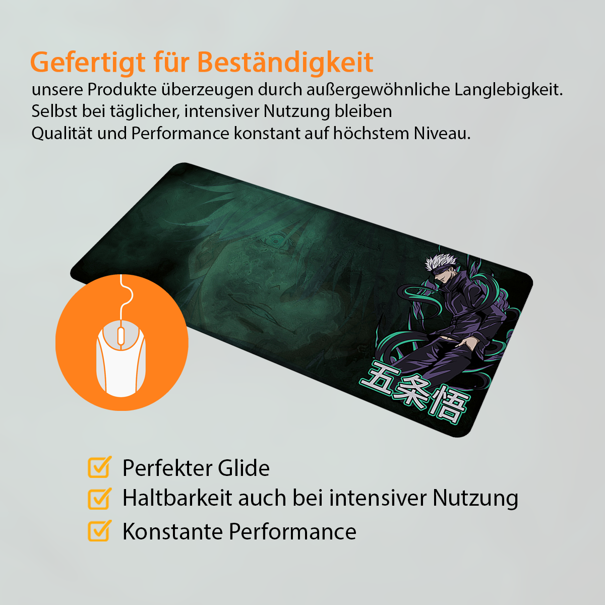 GOJO - Anime Design - XXL Gaming Mauspad