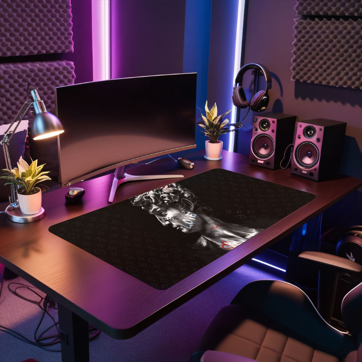 PEACE LOVO XOXO - Art Design - XXL Gaming Mauspad