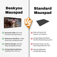 GRIND HARD - Art Design - XXL Gaming Mauspad