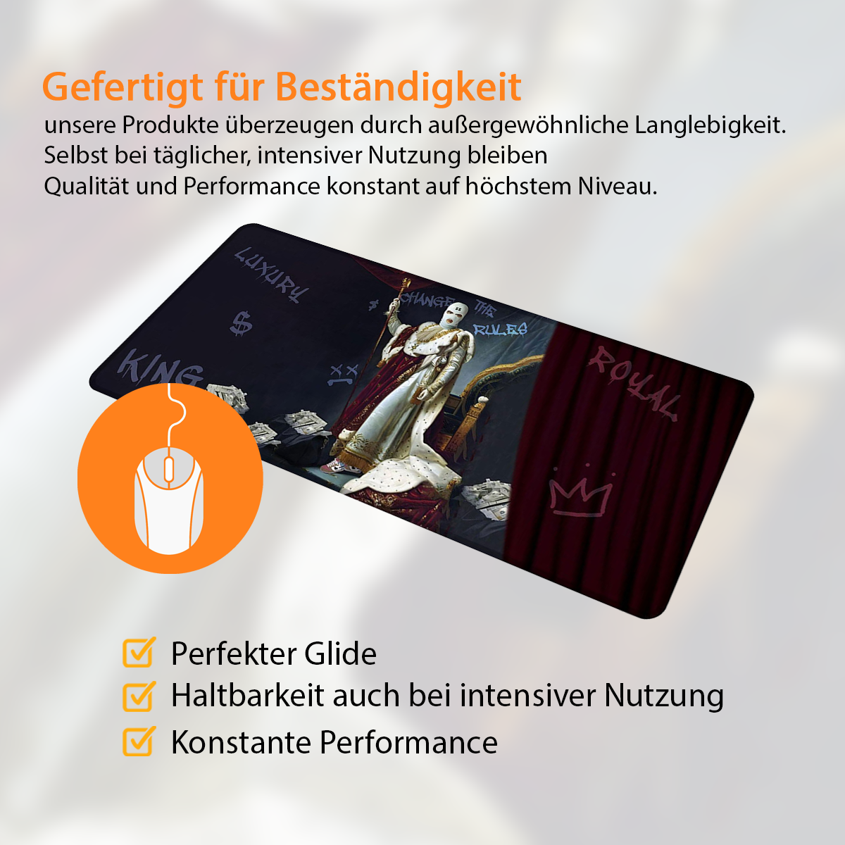 CHANGE THE RULES - Art Design - XXL Gaming Mauspad