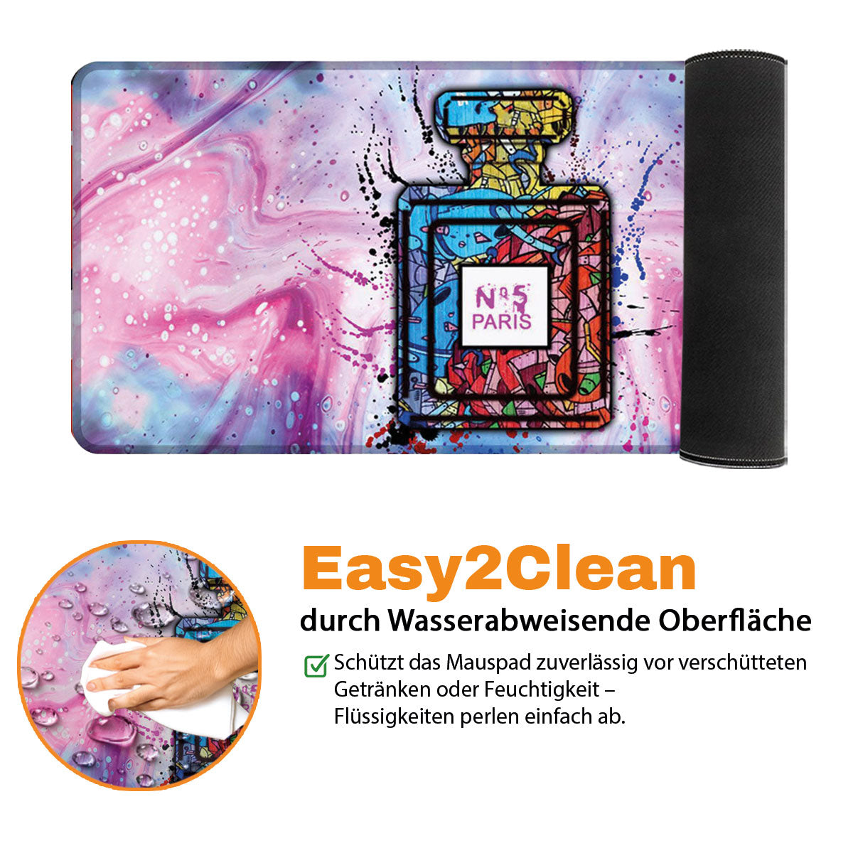 NO5 PARIS - Art Design - XXL Gaming Mauspad