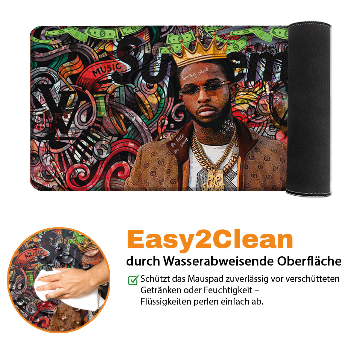 DESIGNER SMOKE - Art Design - XXL Gaming Mauspad