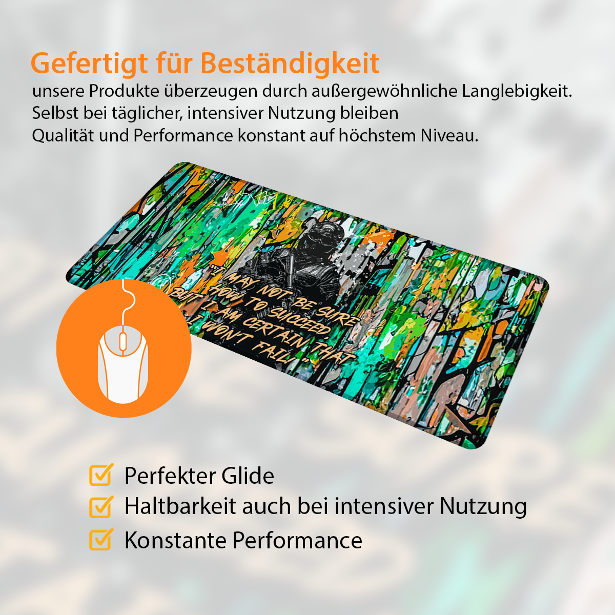 BORN TO SUCCEED - Art Design - XXL Gaming Mauspad