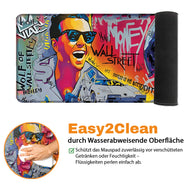 BE RICH AF - Art Design - XXL Gaming Mauspad