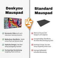 BE RICH AF - Art Design - XXL Gaming Mauspad