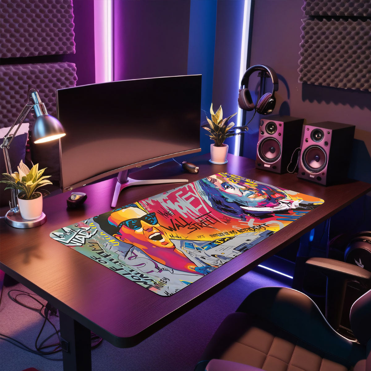 BE RICH AF - Art Design - XXL Gaming Mauspad