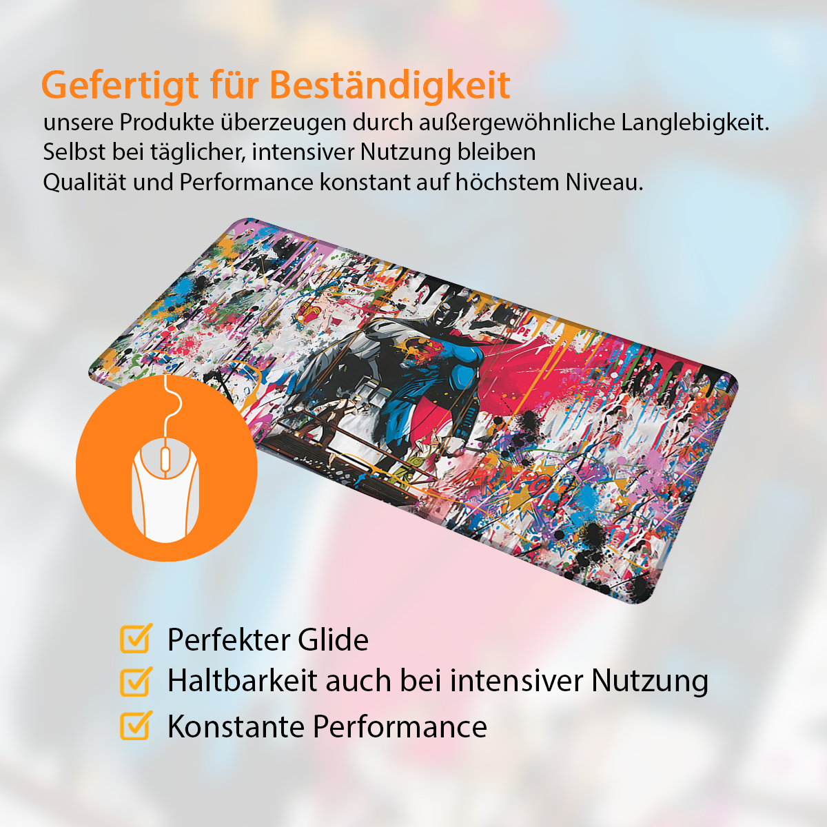 JUSTICE - Art Design - XXL Gaming Mauspad