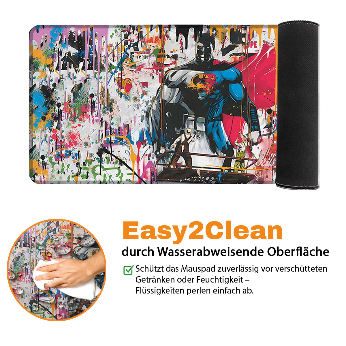 JUSTICE - Art Design - XXL Gaming Mauspad