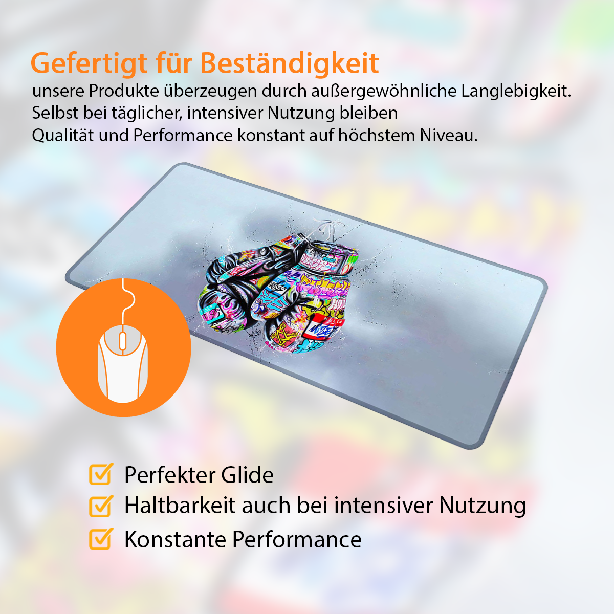 KNOCKOUT - Art Design - XXL Gaming Mauspad