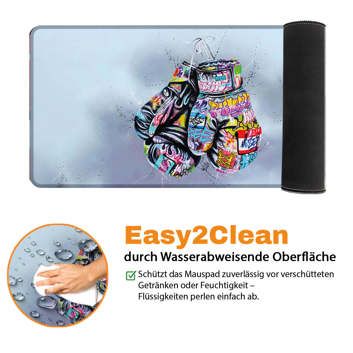 KNOCKOUT - Art Design - XXL Gaming Mauspad