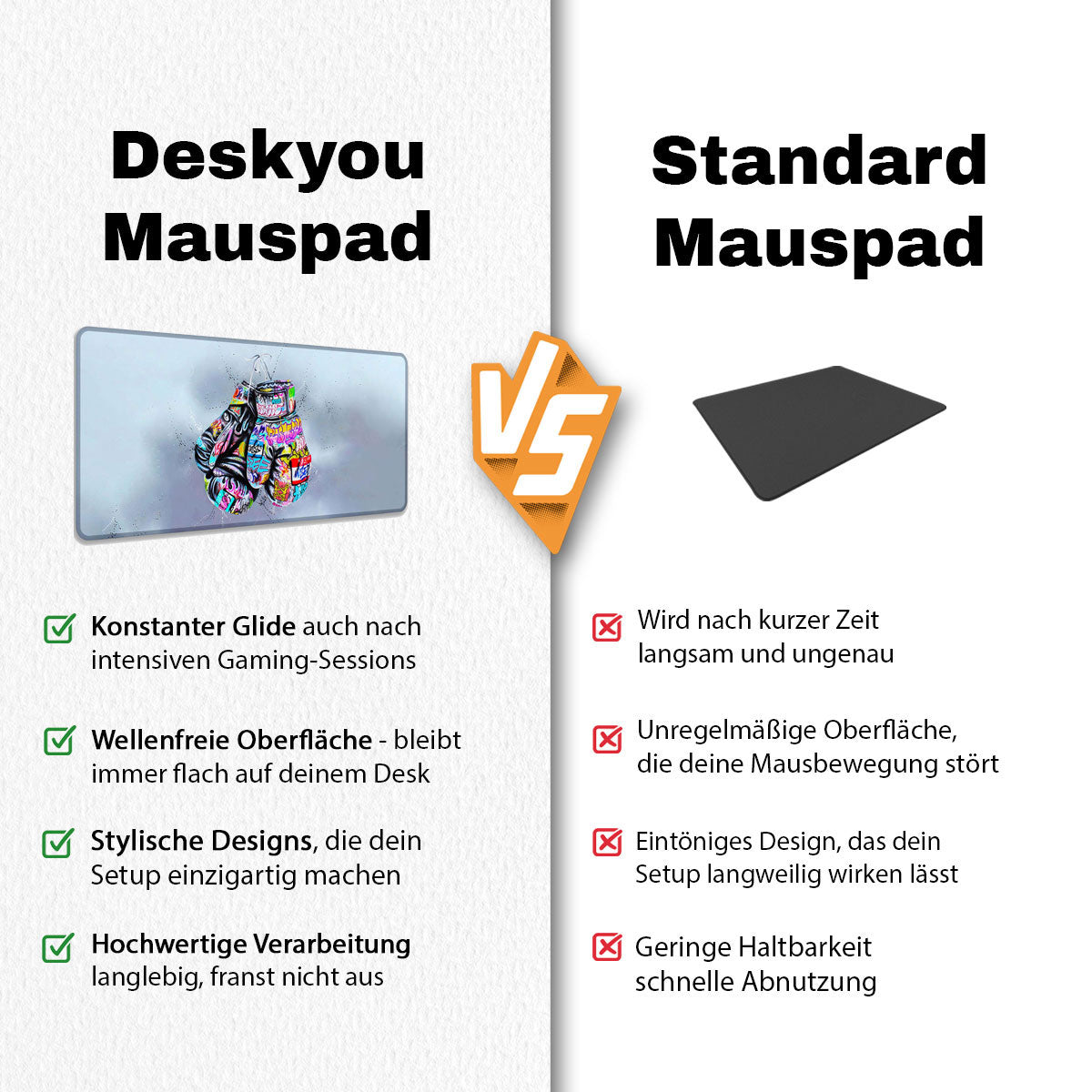 KNOCKOUT - Art Design - XXL Gaming Mauspad