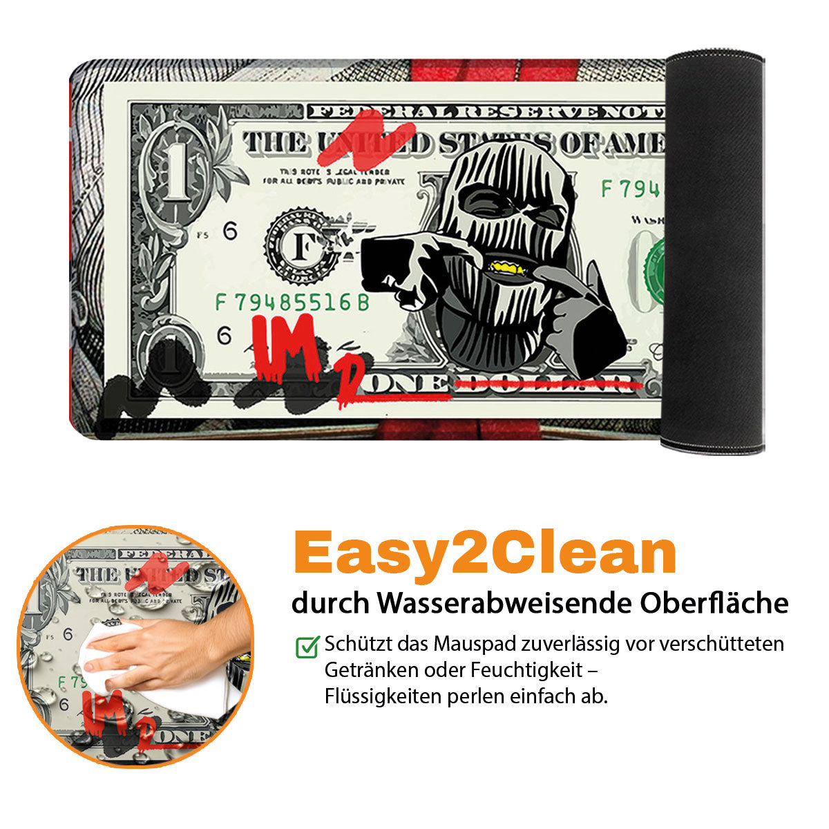 IM DONE - Art Design - XXL Gaming Mauspad