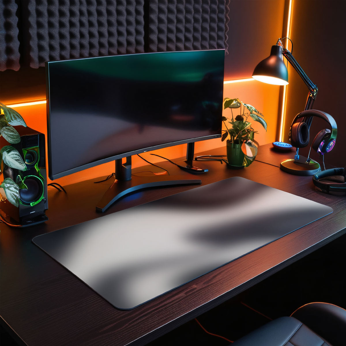 BLURRY BLACK&WHITE - Pattern Design - XXL Gaming Mauspad