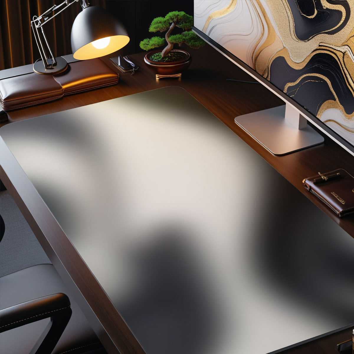 BLURRY BLACK&WHITE - Pattern Design - XXL Gaming Mauspad