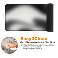 BLURRY BLACK&WHITE - Pattern Design - XXL Gaming Mauspad