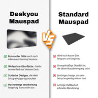 BLURRY BLACK&WHITE - Pattern Design - XXL Gaming Mauspad