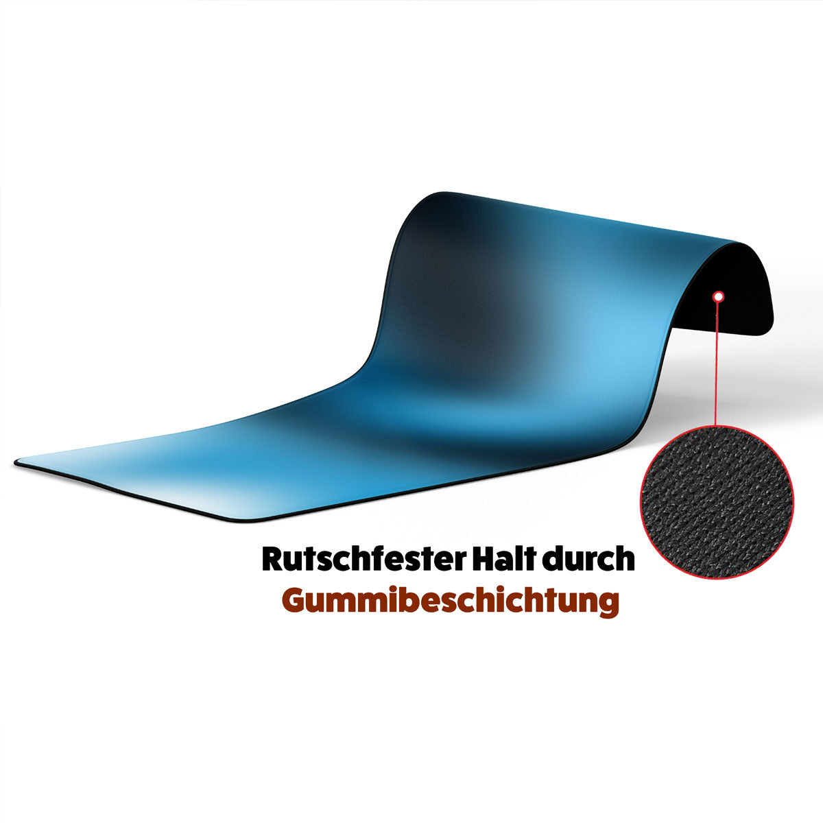 BLURRY BLUE - Pattern Design - XXL Gaming Mauspad