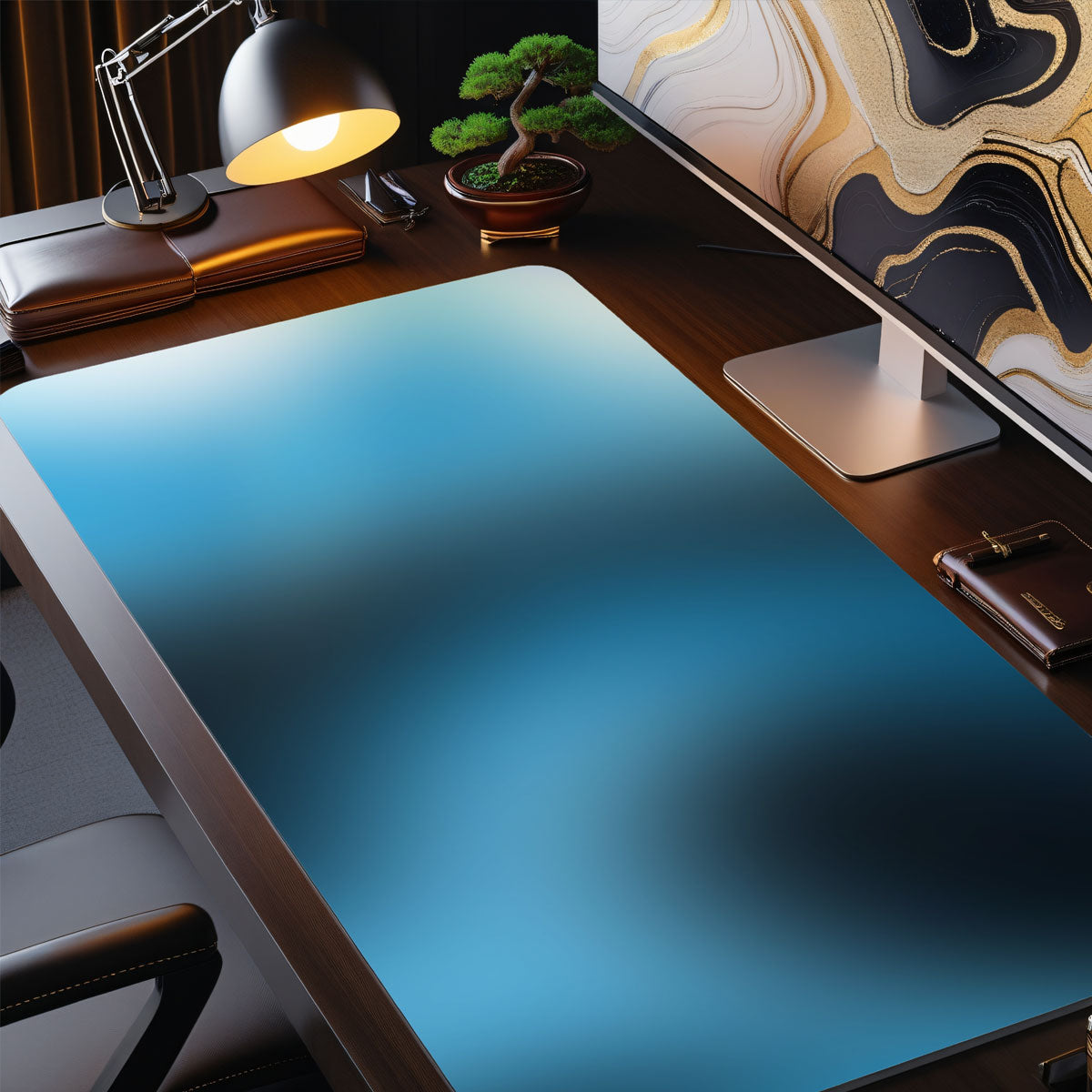 BLURRY BLUE - Pattern Design - XXL Gaming Mauspad