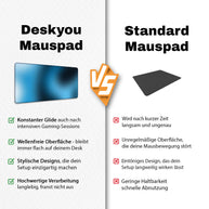 BLURRY BLUE - Pattern Design - XXL Gaming Mauspad