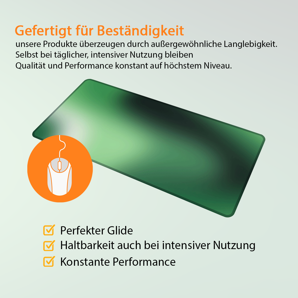 BLURRY GREEN - Pattern Design - XXL Gaming Mauspad