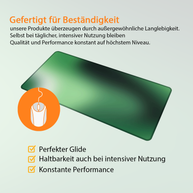BLURRY GREEN - Pattern Design - XXL Gaming Mauspad